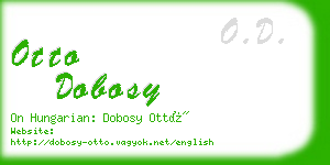 otto dobosy business card